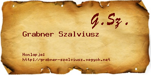 Grabner Szalviusz névjegykártya